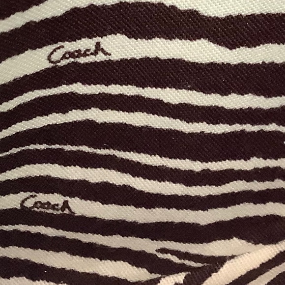 Coach Hampton wristlet straw and silver python - Picture 8 of 8